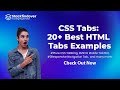 CSS Tabs: 20+ Best HTML Tabs Examples