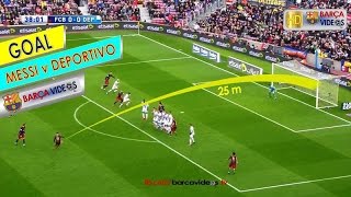 Messi's amazing Freekick Goal against Deportivo (Dec 15)