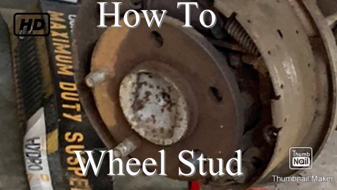 How To Replace A Wheel Stud - YouTube