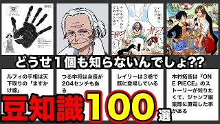 【アナタはいくつ知ってる?】ワンピースに関する豆知識１００選【トリビア】※詳細は85,000字あるブログをどうぞ↓