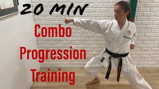 Karate workout: 20min combo training