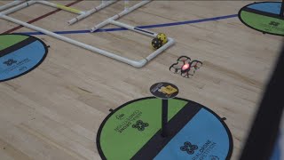 Students participate in aerial drone competition at Mountain View Community Center