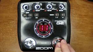 Zoom G2 guitar effects pedal demo - Pedal Profile