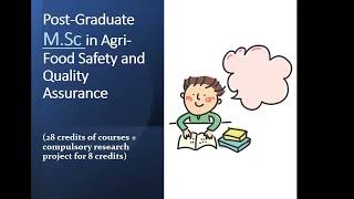 Online Information Session: M Sc Diploma in Agri Food Safety \u0026 Quality Assurance