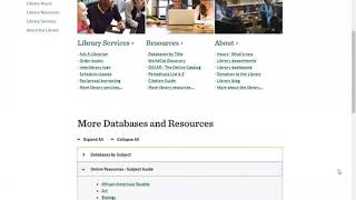 Guarini Library - Module1 -Library Home Page Overview