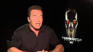 Terminator: Genisys: Arnold Schwarzenegger "Guardian" Official Movie Interview | ScreenSlam