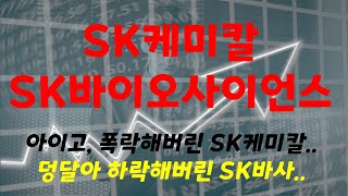 SK케미칼\u0026SK바이오사이언스 : 케미칼은 5% 폭락, 바사는 고점대비 7% 폭락.. 이 두기업 왜이럴까요? 장난이 끝난걸까요? 사실 폭락에도 불구하고 매매동향은 나쁘지 않습니다.