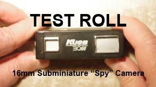 TEST ROLL - KIEV 30M 16mm Subminiature “Spy” Camera