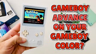 Gameboy Advance GBA on a Gameboy Color GBC Console