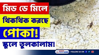 বাচ্চাদের মিড ডে মিলে থিকথিক করছে পোকা! স্কুলে অশান্তি চরমে | Malda News Today | Mid Day Meal