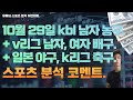 10월 29일 kbl 남자농구분석, v리그 여자배구분석, 남자배구분석, npb 일본야구분석, 스포츠분석, 토토분석 ,프로토분석.