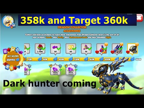 358k Dragon Collector Point-Dragon Mania Legends Dark Hunter viene cómo obtener Dark Hunter DML