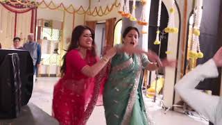 Mangal Lakshmi Today Episode Soumya pushed Mangal and she fell down, behind the scenes