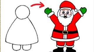 How to Draw Santa Claus Step by Step/ Christmas Drawing/ Santa Claus Drawing/Merry Christmas Drawing