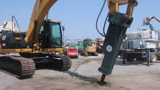 EXCAVATOR - TRACKED - CAT 320D DRILL DEMONSTRATION