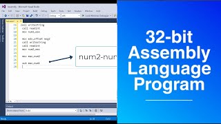 Subtract Program | Assembly Language Programming Tutorial | Assembly Language | Visual Studio | Mips