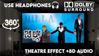 Billa Movie | My Name is Billa Video Song |(Theatre Experience 🎧 Use Headphones |  Prabhas, Anushka