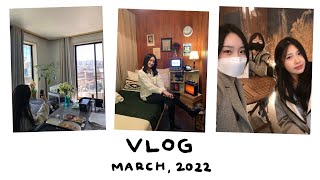 VLOG :: 친구들, 가족들, 회사 동료들이랑 노는 직장인의 3월 일상