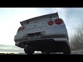 nissan skyline r34 gtt blitz nür spec catback exhaust sound