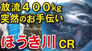 【渓流釣り ほうき川C＆R】突然 ニジマス放流をガチ手伝い！キャッチ＆リリース４００キロってこんなに ！（栃木県）River Healing Channel