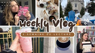 Weekly vlog | 1 semaine avec moi : LECTURE , VOYAGE … 📚