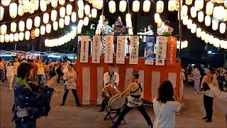 2018年秋葉原芳林公園盆踊り⑦　八木節　大江戸助六太鼓門下生