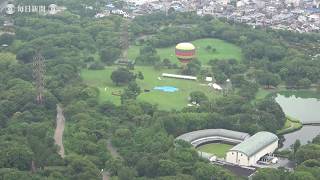 気球に乗って大山古墳　上空から満喫　堺でイベント