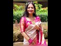 latest beautiful pattu saree blouse design traditional saree look❤️designer saree sarees saree