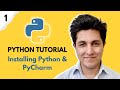 Python Tutorial #1 - Installing Python & PyCharm