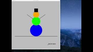 Intro to turtles / Python / Drawing a snow man