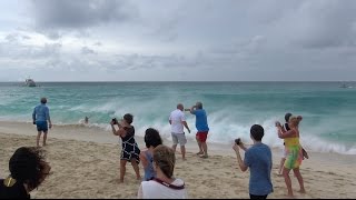 EXTREME!! JET BLAST AT MAHO BEACH St.Martin (4K)