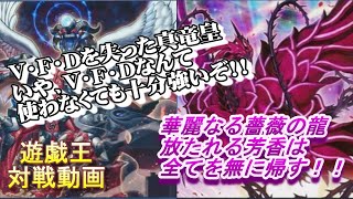 【遊戯王　対戦動画】　真竜皇(VFD不使用)VSローズドラゴン・ダイーザ