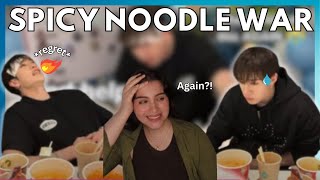 Bang Chan and The Spicy Ramen War AGAIN | Reaction🖤