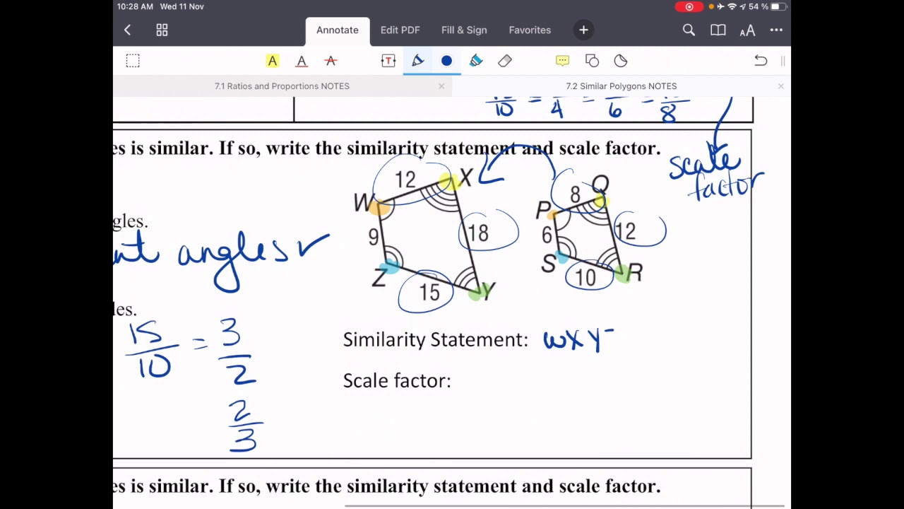 7.2 Similar Polygons - YouTube