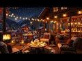 jazz relaxing music for studying ⛄ cozy winter coffee shop ambience u0026 smooth jazz instrumental music