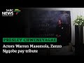 Presley Chweneyagae Funeral | Actors Warren Masemola, Zenzo Ngqobe pay tribute