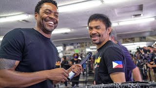 42yo Manny Pacquiao on AGEING & TRAINING vs Errol Spence | Media Workout