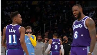 LeBron James can't believe Malik Monk is carrying him 🔥