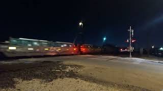 BNSF 6688 ES44AC leads a solo small  manifest train, Rosenberg TX 1/30/2022