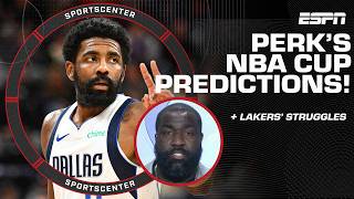 ⬆️ Perk Up or Perk Down?! ⬇️ Kendrick Perkins gives his NBA Cup predictions 🏆 | SportsCenter