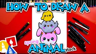 How To Draw A Funny Spring Animal Stack
