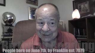Astrology Profile for those born on Birthday June 7th, Psychic reading by Astrologist Franklin.