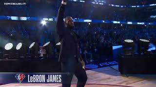 Lebron James & Michael Jordan | Crowd Favorite at the Ceremony of Top 75 NBA Players of All Time!