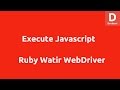Execute JavaScript in Watir WebDriver