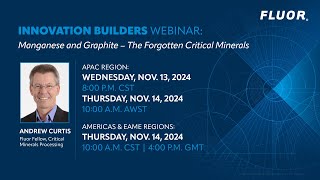 Manganese and Graphite - The Forgotten Critical Minerals