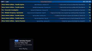 Onondaga County/Syracuse NY - LIVE Fire EMS Police Scanner