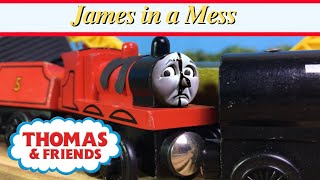 Thomas \u0026 Friends | James In A Mess | Wooden Remake (GC)