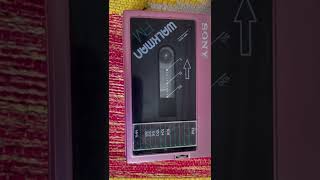 Vintage Sony Walkman WM-F20 1980's rare pink metal walkman.