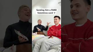 Sending Him A FAKE Valentines Card 💀😂 #shorts #prank #funnyvideos