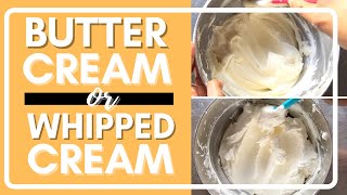 Buttercream vs. Whipped Cream | THE BEST ICING FOR YOUR CAKE!